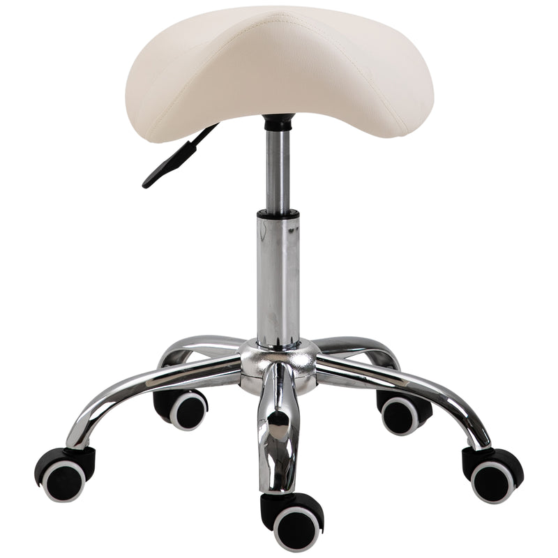 Hydraulic Salon Stool Saddle Chair Adjustable Seat Swivel