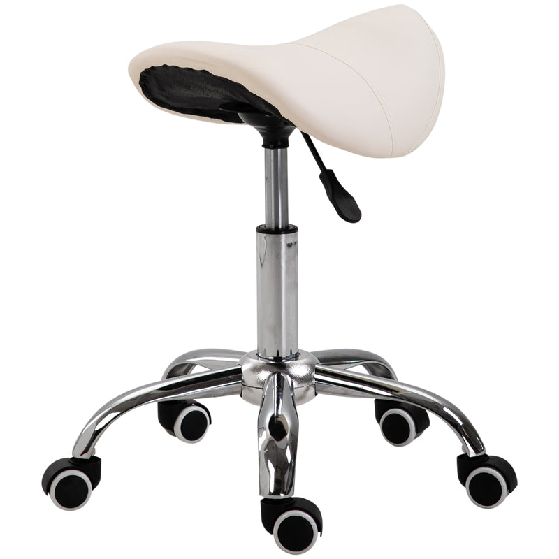 Hydraulic Salon Stool Saddle Chair Adjustable Seat Swivel
