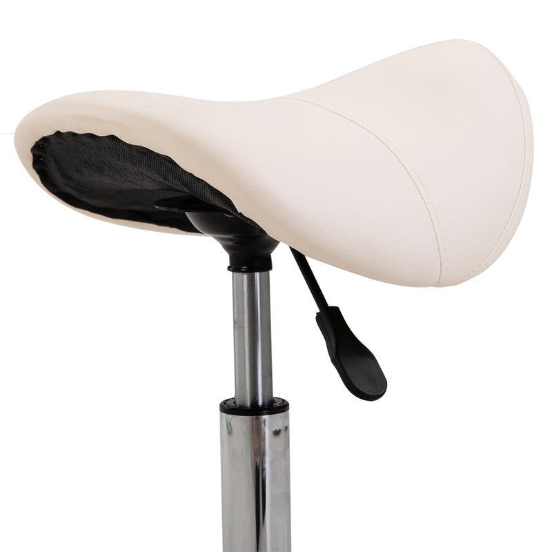Hydraulic Salon Stool Saddle Chair Adjustable Seat Swivel