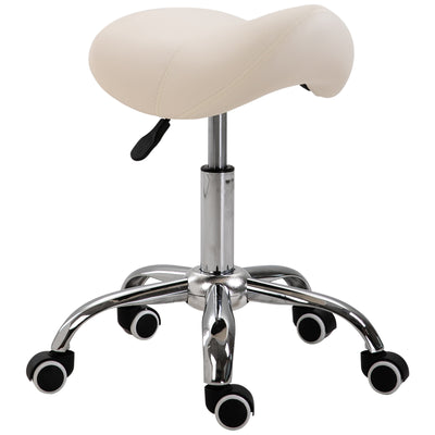 Hydraulic Salon Stool Saddle Chair Adjustable Seat Swivel