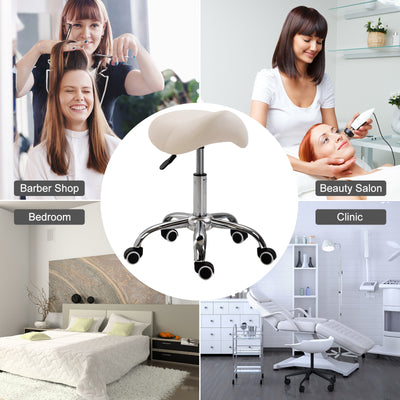 Hydraulic Salon Stool Saddle Chair Adjustable Seat Swivel