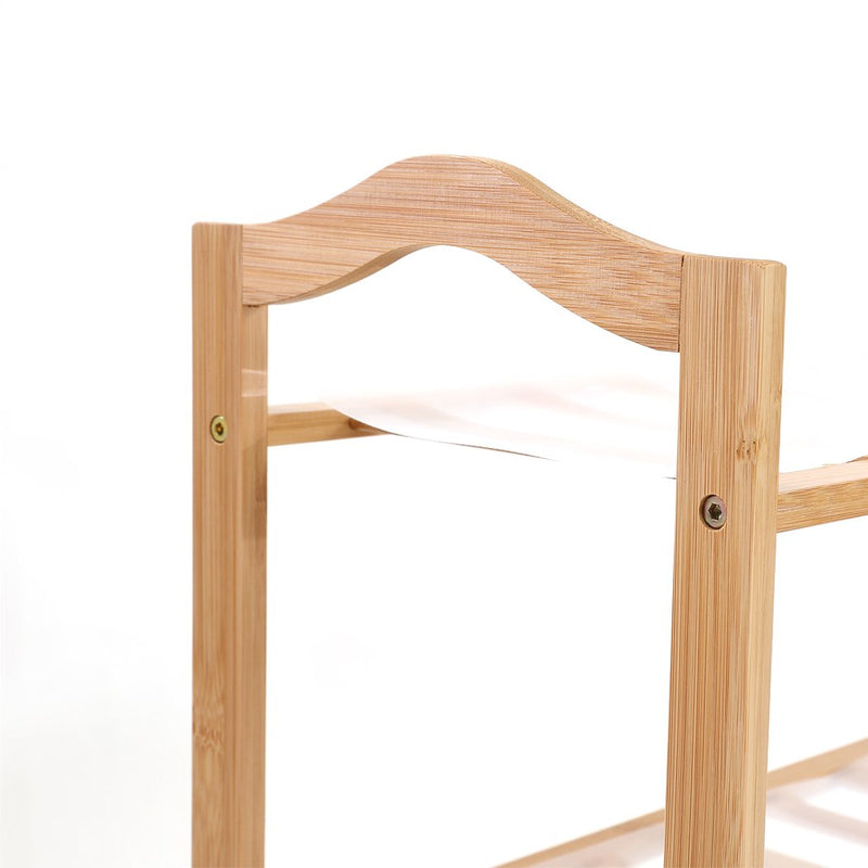 Levede Bamboo Shoe Rack Storage Wooden Organizer Shelf Stand 5 Tiers Layers 80cm