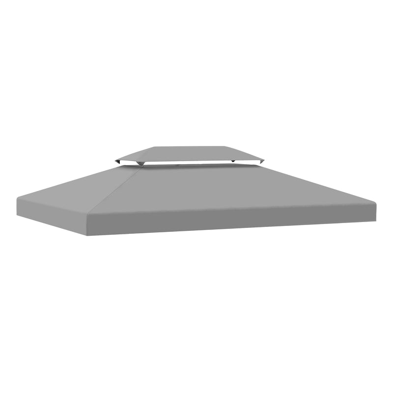 13&apos; x 10&apos; 2 Tier Gazebo Canopy Top Cover Replacement Garden Patio