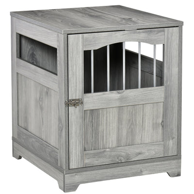 Wooden Dog Cage Furniture Style Pet Kennel Crate w/ Windows for Small Dogs