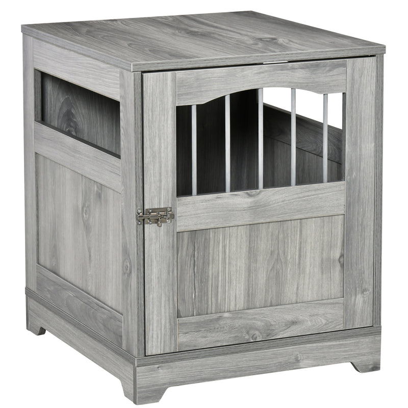 Wooden Dog Cage Furniture Style Pet Kennel Crate w/ Windows for Small Dogs