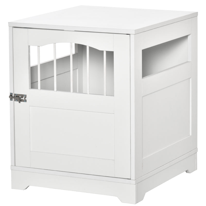 Wooden Dog Cage Furniture Style Pet Kennel Crate w/ Windows for Small Dogs
