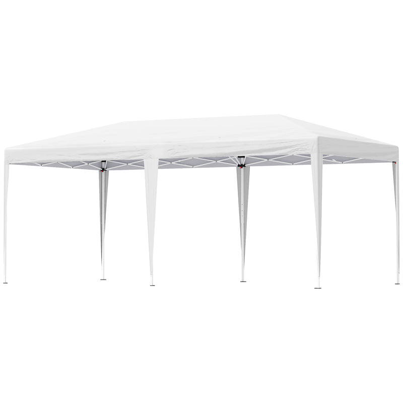 19&apos; x 10&apos; Outdoor Gazebo Pop Up Canopy Party Tent with Carrying Bag
