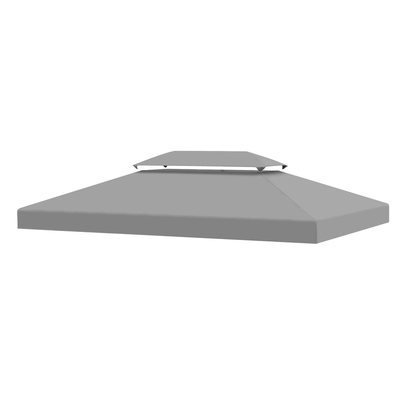 13&apos; x 10&apos; 2 Tier Gazebo Canopy Top Cover Replacement Garden Patio