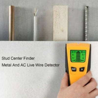 Stud Finder Wall Metal Detector Live AC Wire Scanner Wood Checker LED Display