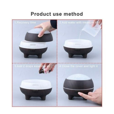 Essential Oil Diffuser Humidifier with Bluetooth Speaker Pure Aromatherapy LED