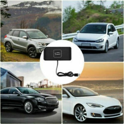 Qi Car Wireless Charger Pad Phone Fast Charging Mat Non-Slip for iPhone Samsung