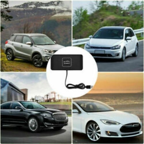 Qi Car Wireless Charger Pad Phone Fast Charging Mat Non-Slip for iPhone Samsung