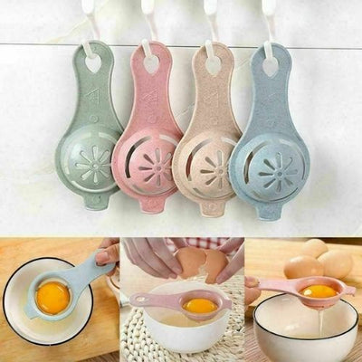 Blue Egg Yolk Separator Tool Easy Cooking White Sieve Plastic Kitchen Gadget