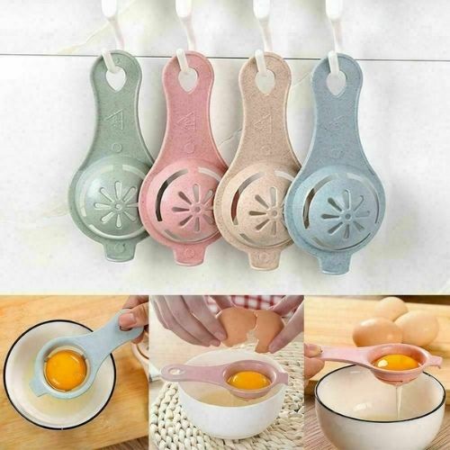 Blue Egg Yolk Separator Tool Easy Cooking White Sieve Plastic Kitchen Gadget
