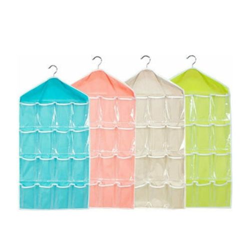 16 Pockets Hanging Handbag Organizer Bag Storage Holder Wardrobe Closets Hanger
