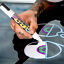 12 LIQUID CHALK PENS MARKER REVERSIBLE NEON COLOURS WHITEBOARD WIPE CLEAN 6MM
