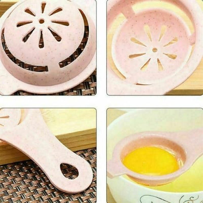 Blue Egg Yolk Separator Tool Easy Cooking White Sieve Plastic Kitchen Gadget