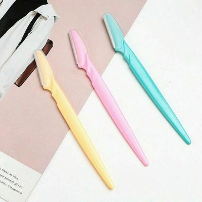 3X  Women Eyebrow Razor Trimmer Face Hair Removal Safety Shaper Shaver Tool CA