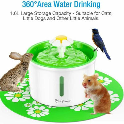 1.6L Automatic Pet Water Fountain Water Dispenser Dog Cat Health Caring Hygienic