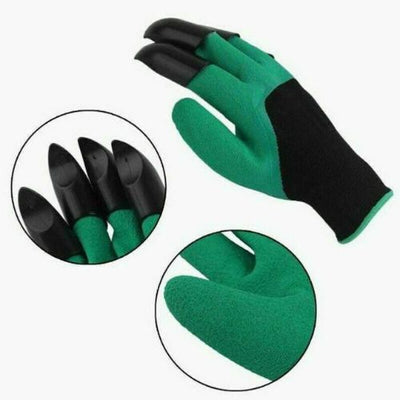Garden Digging Gloves With Claws On Both Hands Waterproof For Gardening Planting