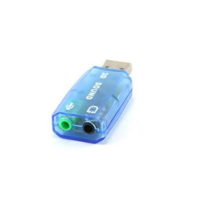 USB AUDIO CARD SOUND ADAPTER MICROPHONE 4 Speaker Mic