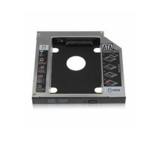 Optical Bay 2nd SATA HDD Hard Drive Caddy CD-ROM For Laptop NoteBook PC