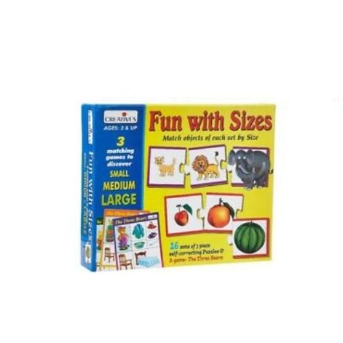 Educational Aids Fun With Sizes Multicolor Gaming Puzzle For kids- 48Pieces