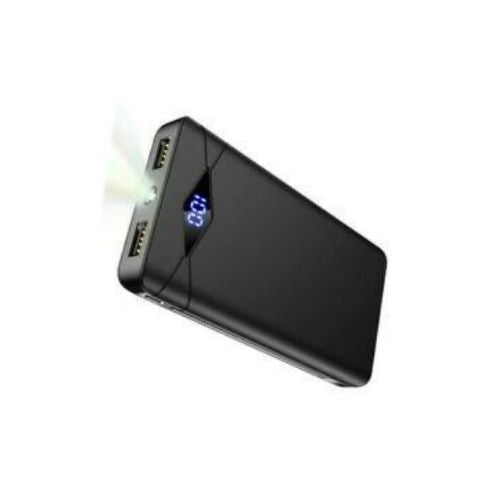 10000mAh Power Bank LED Display Portable Charger Dual 3A High-Speed USB Ports