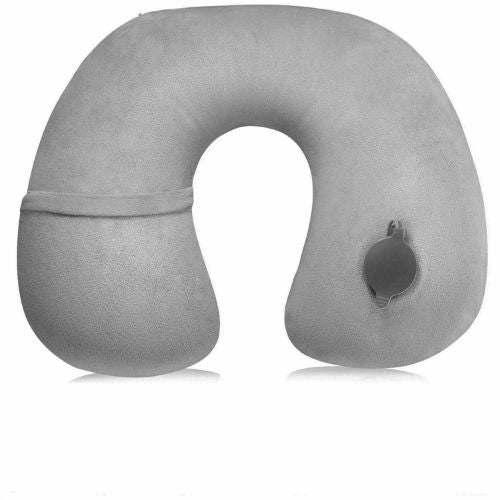 Inflatable Neck Head Rest U Shape Pillow Cushion Support Travel Office Cervical