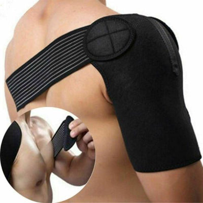 Adjustable Shoulder Brace Support Strap Compression Wrap Pad Belt For Sports