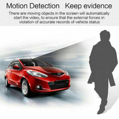 4" Dual Lens Car DVR Dashboard Camera Dash Cam 1080P Front and Rear 170°Recorder