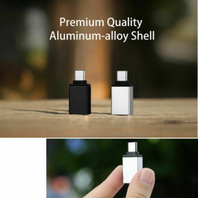 2 x USB C Adapter Speed USB Type C to USB A 3.0 OTG Data Sync Transfer Converter