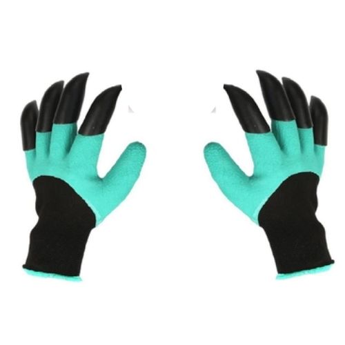 Digging Planting Gloves Garden Outdoor ABS Plastic Claws Gardening Green Gloves