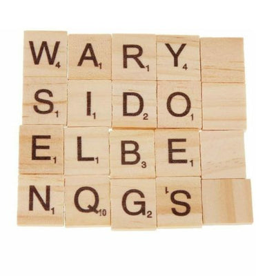 Scrabble Letters for Crafts Wood Tiles A-Z Capital Letters for Crafts set