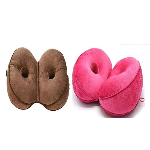 Dual Comfort Seat Cushion Multifunction for Pressure Relief, Fits Office Home CA