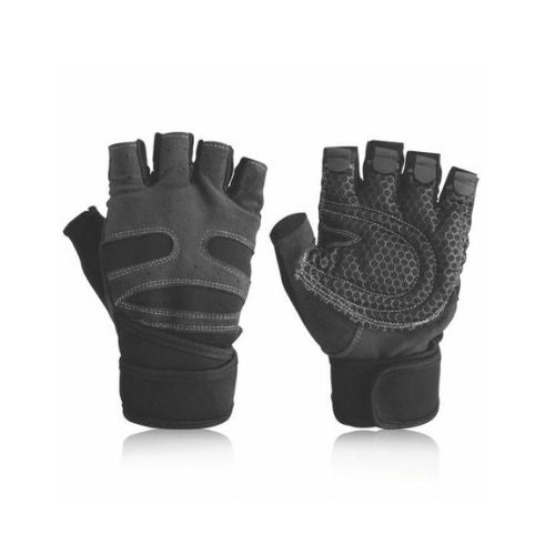 Bike Bicycle Cycling Half Finger Pad Gloves Sports Gym Fitness for Men Women