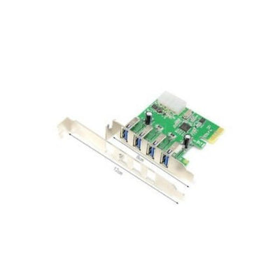 USB 3.0 PCI-E Card USB PCI Express HUB 4 Port Horizontal Connection
