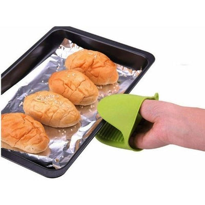 2/4 pcs Oven Mini Mitts Silicone Heat Resistant Anti-scald Gloves for Cooking CA