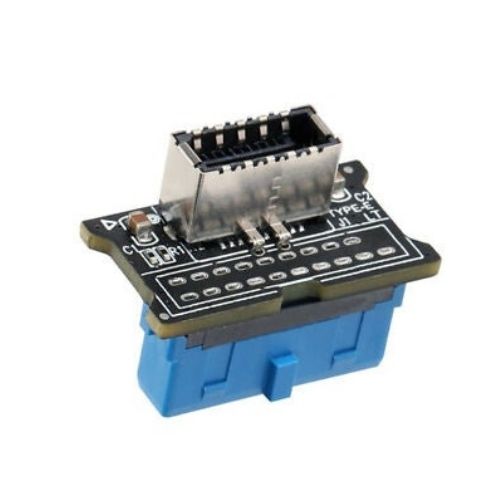 Vertical USB 3.1 Front Panel Socket Key-A Type-E to USB 3.0 20Pin Header Adapter