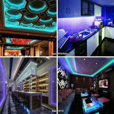 Led Strip Lights 32.8ft 10m RGB 5050 Warm White 18A 2.4G RGBW Strip Controller