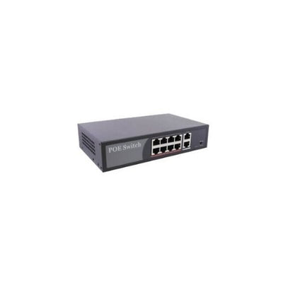 10 Port Gigabit Switch with 8 Port POE and 2 Port Gigabit Uplink