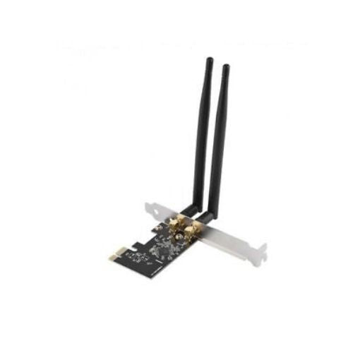 Wireless PCI-E WiFi Card 1300M AC Dual Band Ethernet Network Adapter 2 x Antenna
