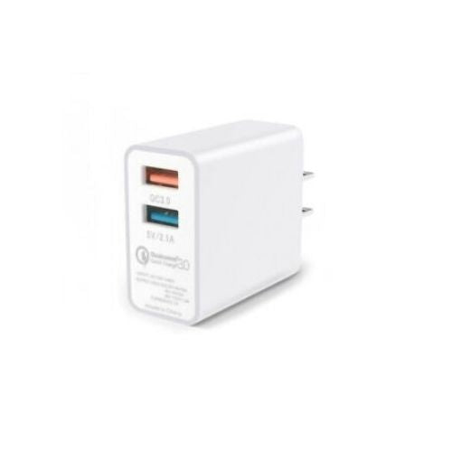 QC 3.0 USB AC Fast Charger 2 Port Universal Wall Quick Charging Travel Plug