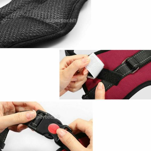 Dog Harness No-Pull Reflective Breathable Adjustable Pet Vest w/ Handle Walkin