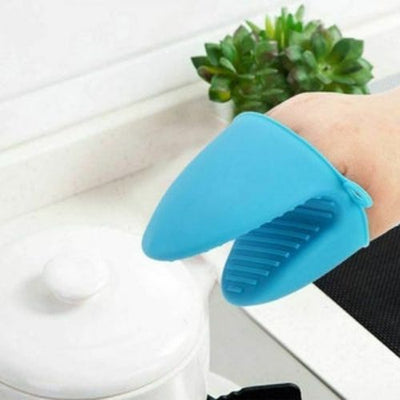 Silicone Heat Resistant Gloves Clips Insulation Non Stick Bowl Holder Baking CA
