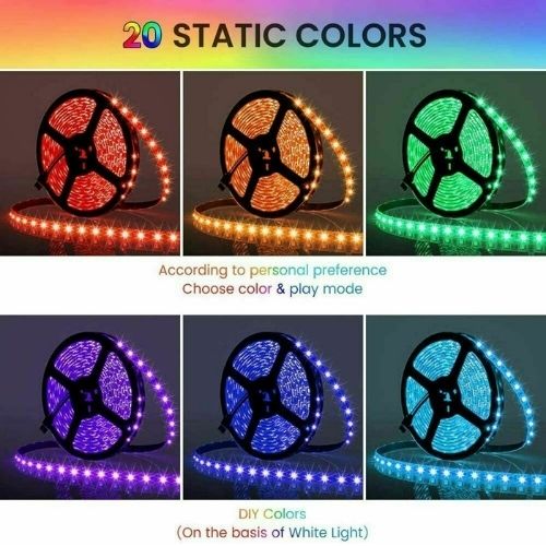 10M RGB LED Strip Flexible Lights 5050 300LED & 44Key Controller+ 10A Adapter