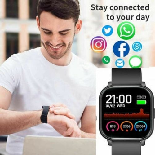 Smart GTR Watch 5.0 Bluetooth Fitness Tracker Heart Rate Fitness da fit app 1.5"