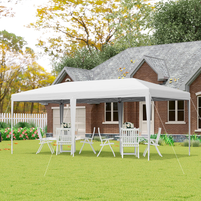 19&apos; x 10&apos; Outdoor Gazebo Pop Up Canopy Party Tent with Carrying Bag