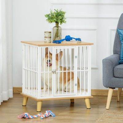 Decorative Dog Crate Pet Cage Kennel w/ Soft Cushion