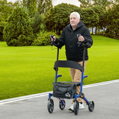 Forearm Rollator Walker for Seniors and Adults with Seat and Backrest